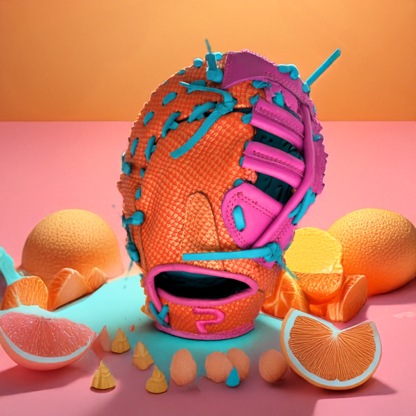 Tropical Sherbet First Base Mitt In-stock ready to ship